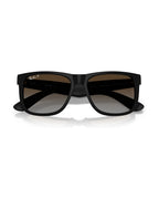 Justin Sunglasses - Rubber Black/Polarized Light Grey Gradient Brown - Ray-Ban