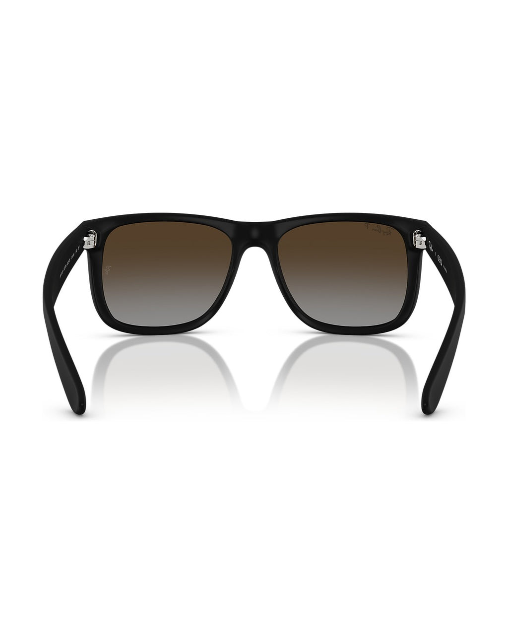 Justin Sunglasses - Rubber Black/Polarized Light Grey Gradient Brown - Ray-Ban
