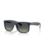 Justin Sunglasses - Rubber Blue/Gradient Grey - Ray-Ban