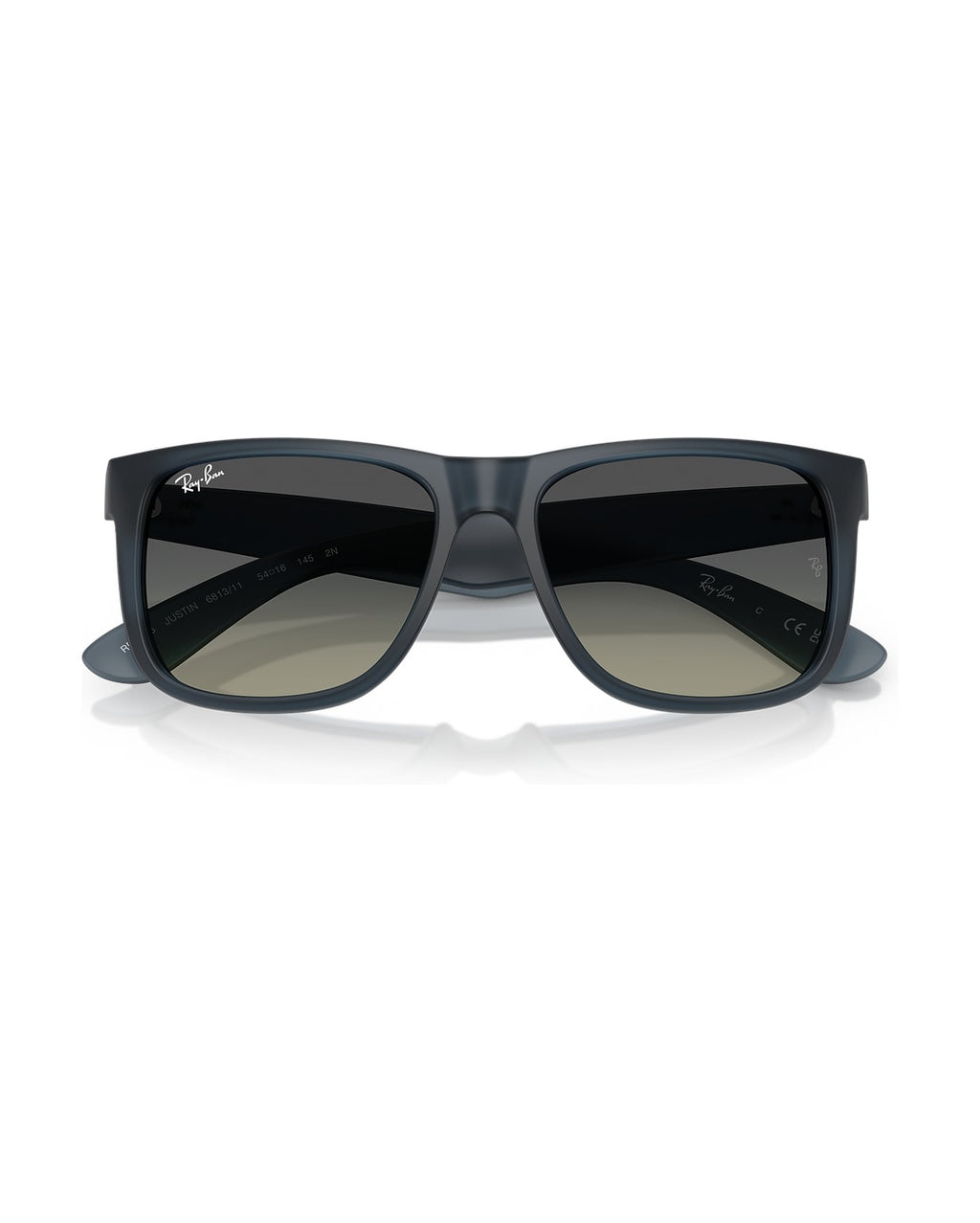 Justin Sunglasses - Rubber Blue/Gradient Grey - Ray-Ban
