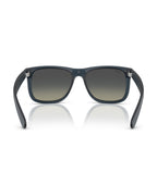 Justin Sunglasses - Rubber Blue/Gradient Grey - Ray-Ban