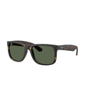 Justin Sunglasses - Rubber Havana/Dark Green - Ray-Ban