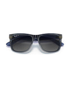 Justin Sunglasses - Transparent Blue/Solid Color - Ray-Ban
