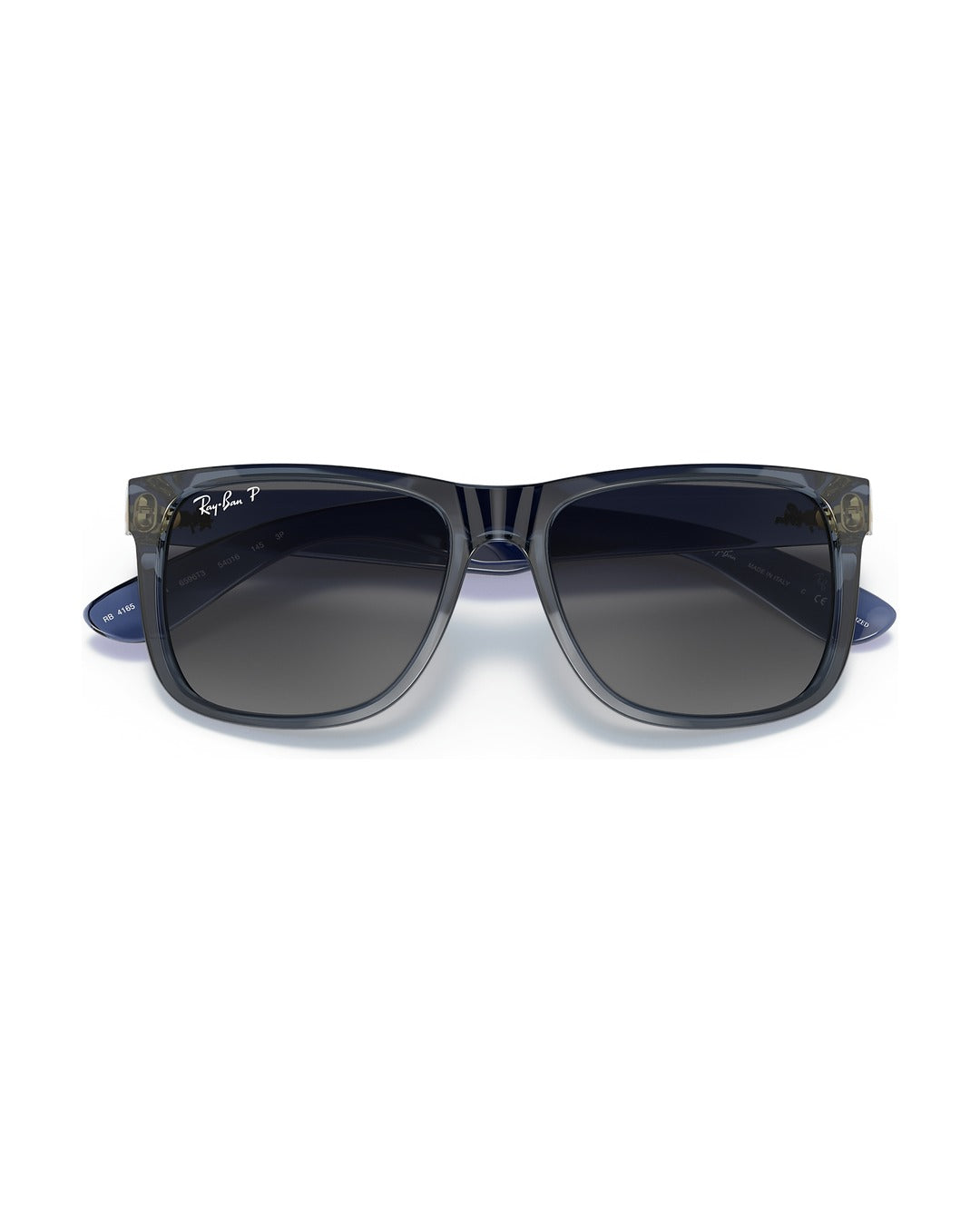 Justin Sunglasses - Transparent Blue/Solid Color - Ray-Ban