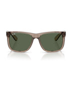 Justin Sunglasses - Transparent Brown/Dark Green - Ray-Ban