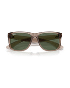 Justin Sunglasses - Transparent Brown/Dark Green - Ray-Ban