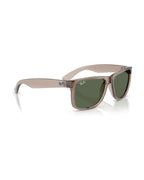 Justin Sunglasses - Transparent Brown/Dark Green - Ray-Ban