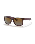 Justin Sunglasses - Transparent Dark Brown/Brown Gradient Polarised - Ray-Ban