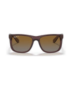 Justin Sunglasses - Transparent Dark Brown/Brown Gradient Polarised - Ray-Ban