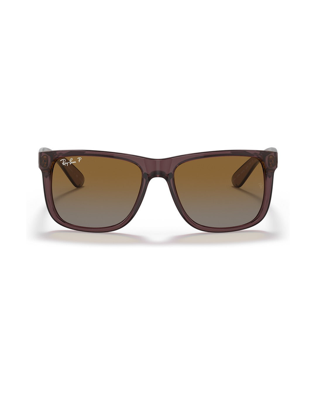 Justin Sunglasses - Transparent Dark Brown/Brown Gradient Polarised - Ray-Ban