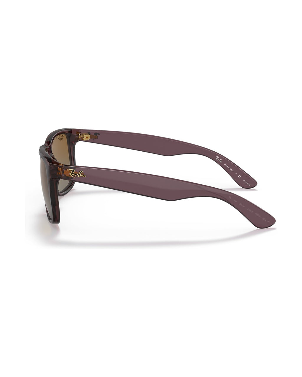 Justin Sunglasses - Transparent Dark Brown/Brown Gradient Polarised - Ray-Ban