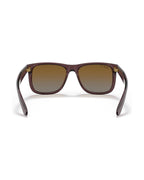 Justin Sunglasses - Transparent Dark Brown/Brown Gradient Polarised - Ray-Ban