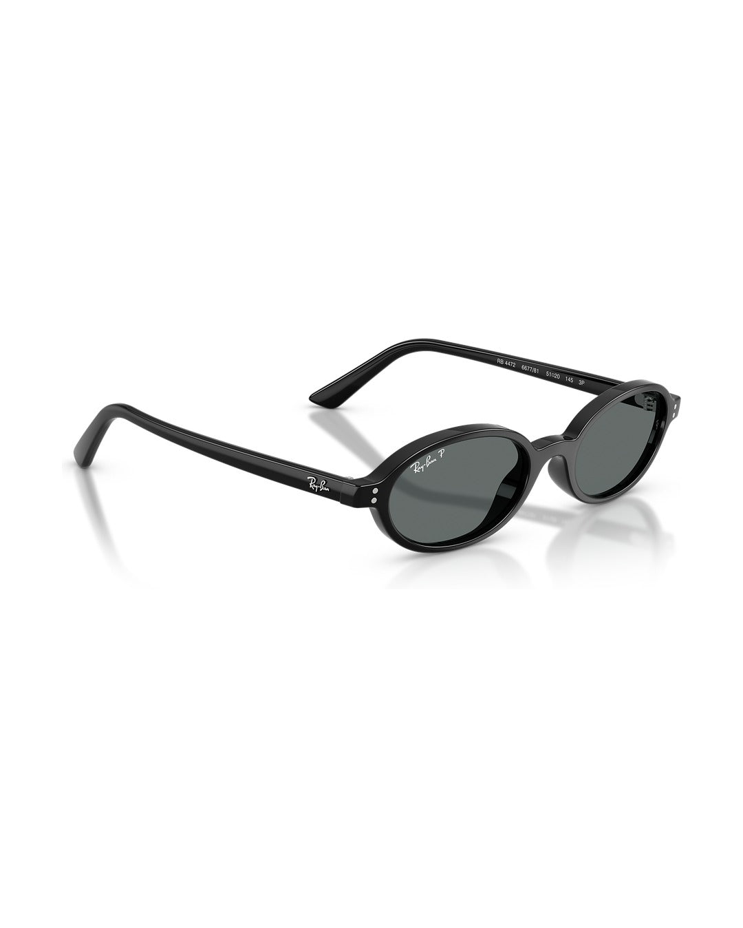 Khal Bio-Based Sunglasses - Black/Dark Grey Polarized - Ray-Ban