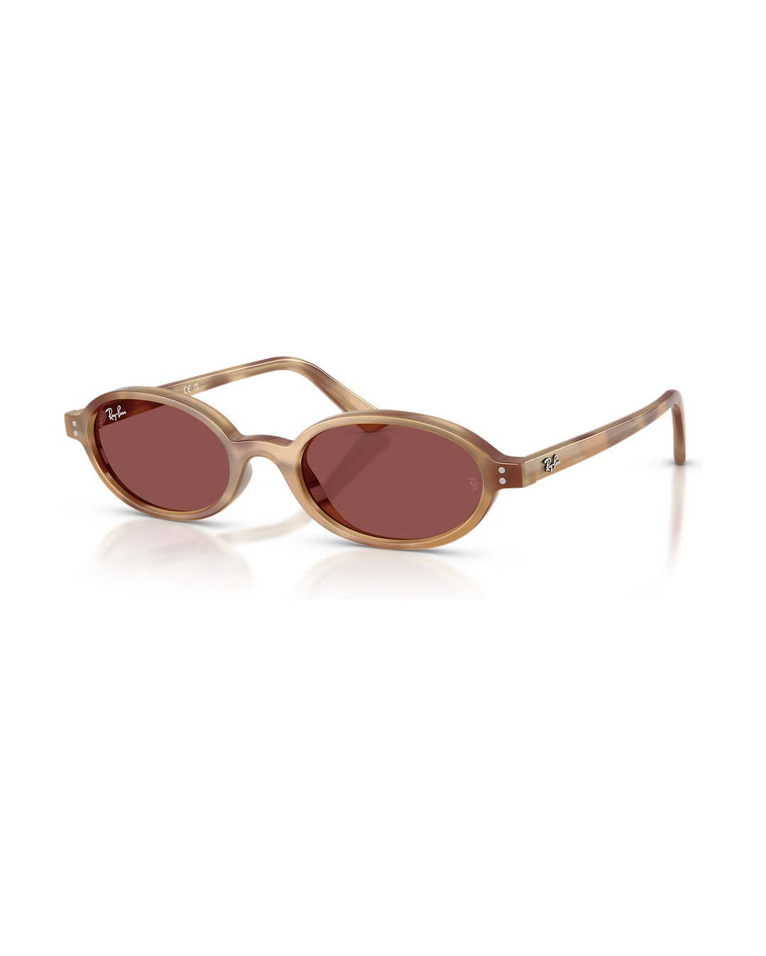 Khal Bio-Based Sunglasses - Cream Havana/Dark Violet - Ray-Ban