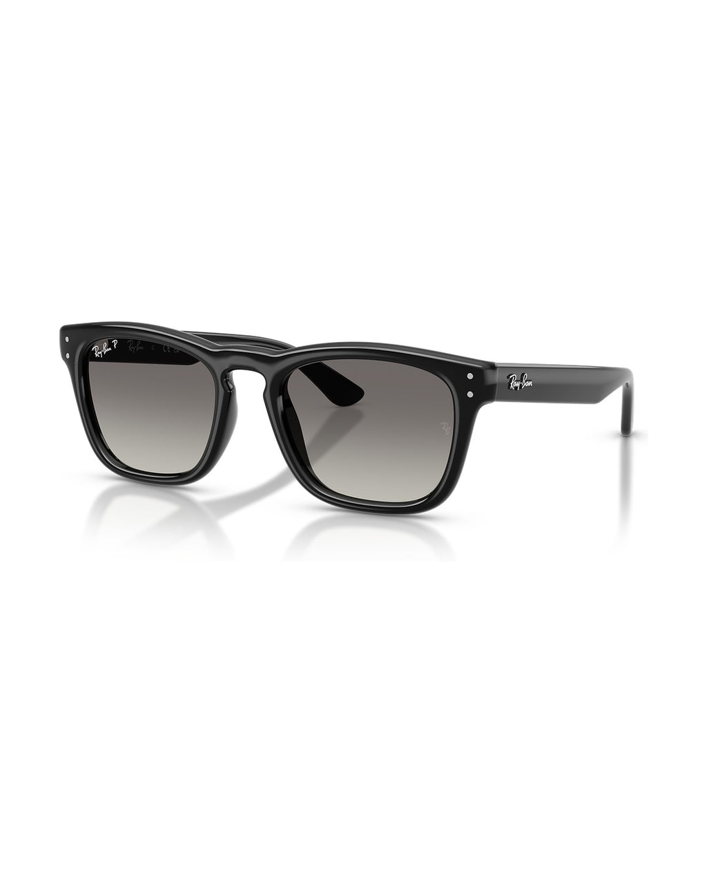 Khal Sunglasses - Black/Polarized Light Grey Gradient Grey - Ray-Ban
