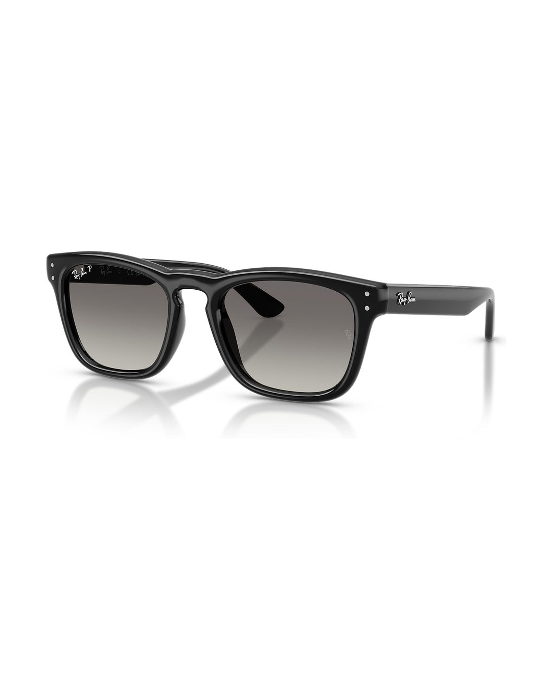 Khal Sunglasses - Black/Polarized Light Grey Gradient Grey - Ray-Ban