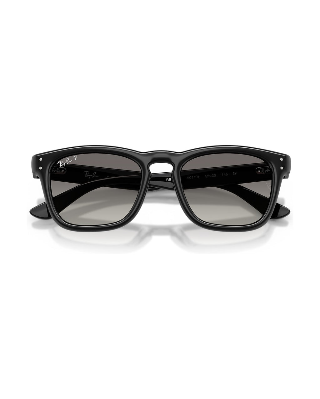 Khal Sunglasses - Black/Polarized Light Grey Gradient Grey - Ray-Ban