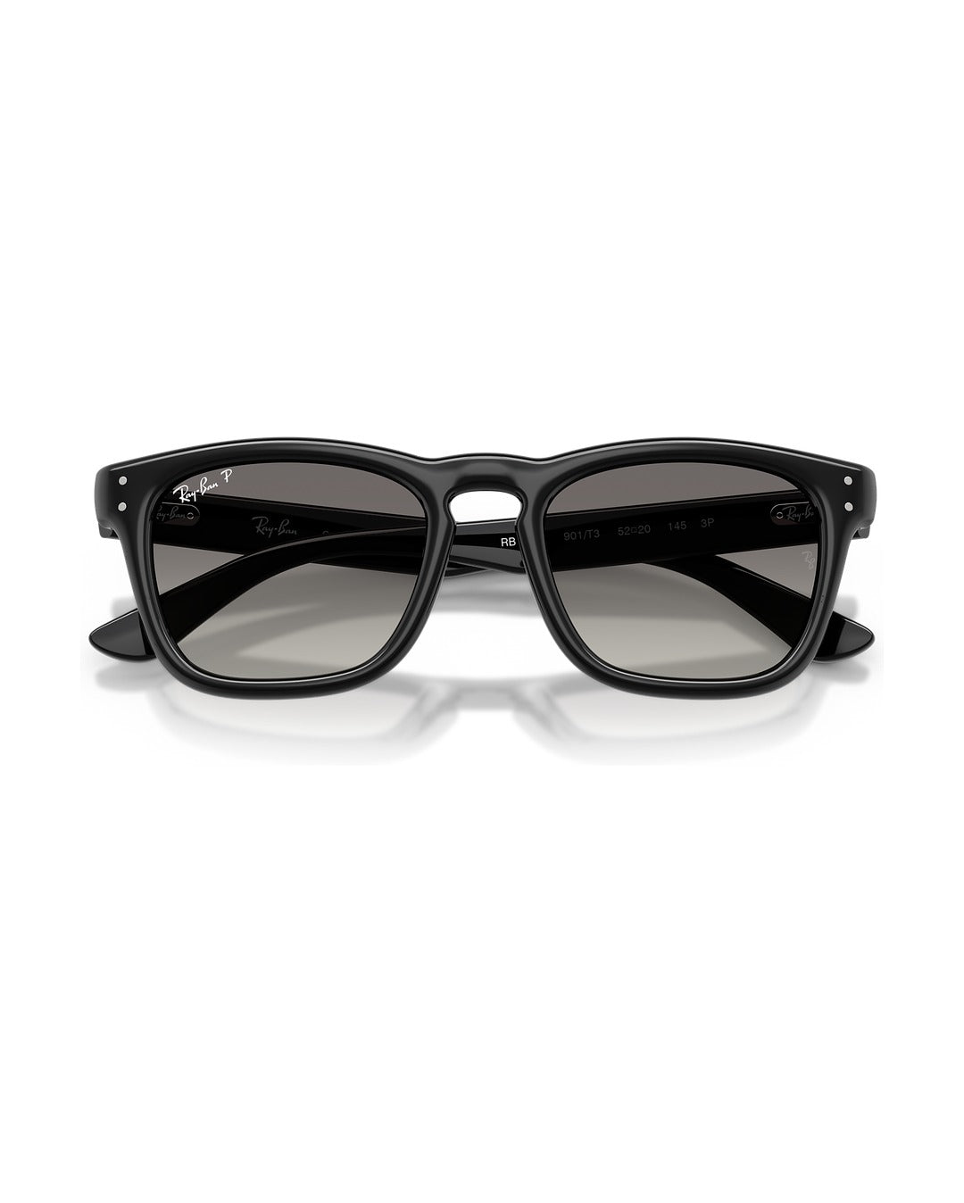 Khal Sunglasses - Black/Polarized Light Grey Gradient Grey - Ray-Ban