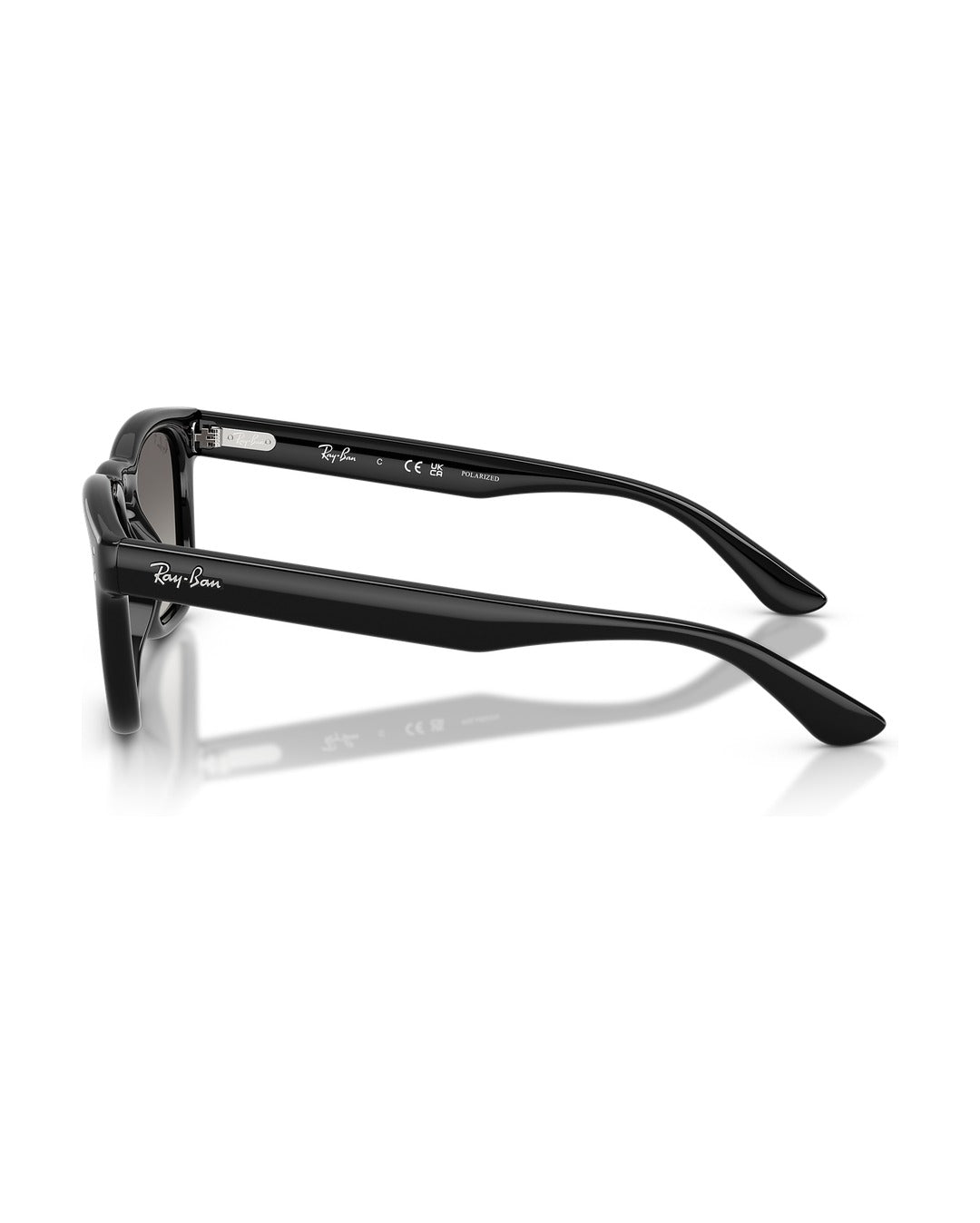 Khal Sunglasses - Black/Polarized Light Grey Gradient Grey - Ray-Ban