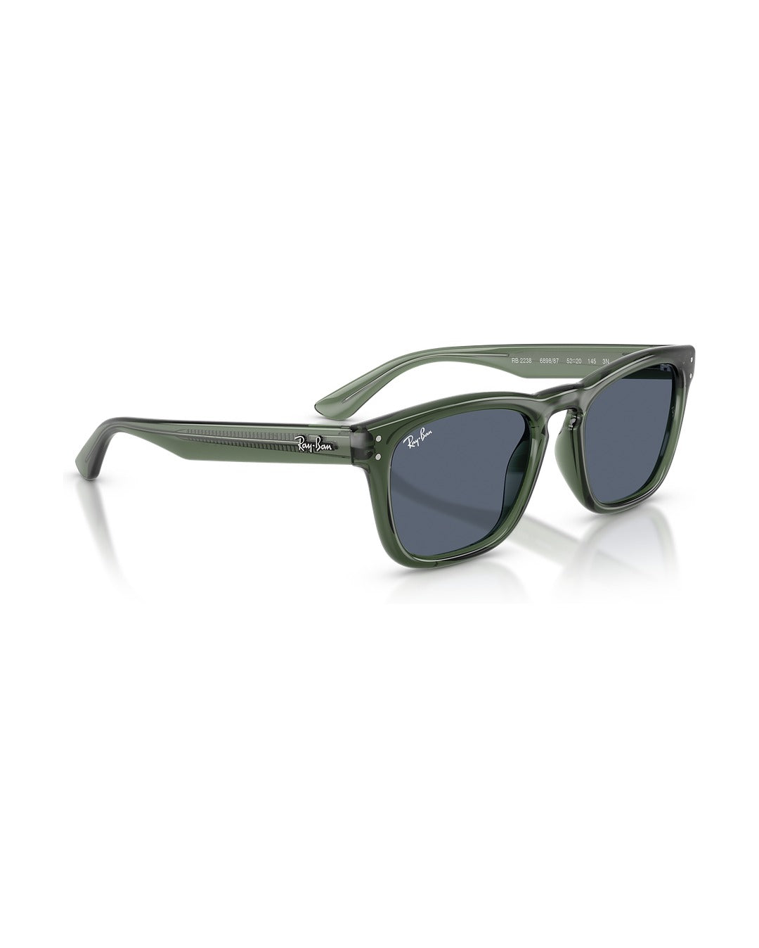 Khal Sunglasses - Transparent Green/Dark Grey - Ray-Ban