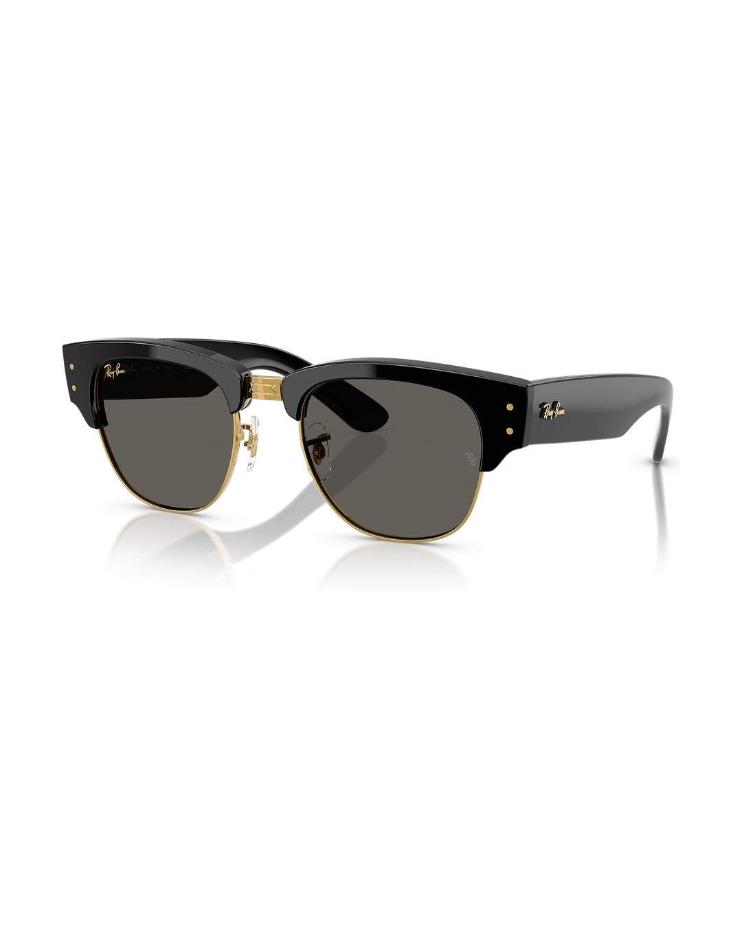 A$AP Rocky Mega Clubmaster Sunglasses - Black On Gold/Ultra Black - Ray-Ban