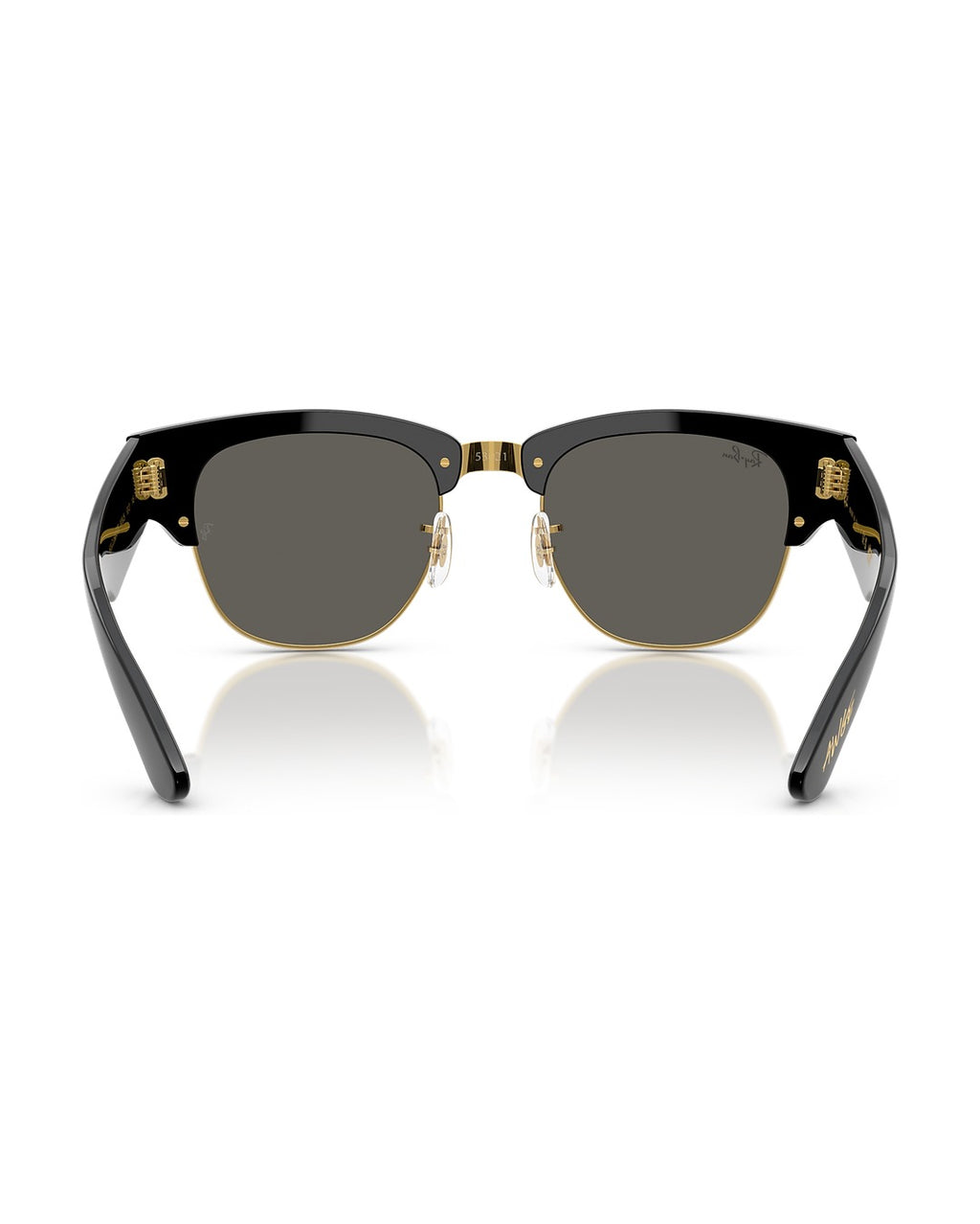A$AP Rocky Mega Clubmaster Sunglasses - Black On Gold/Ultra Black - Ray-Ban