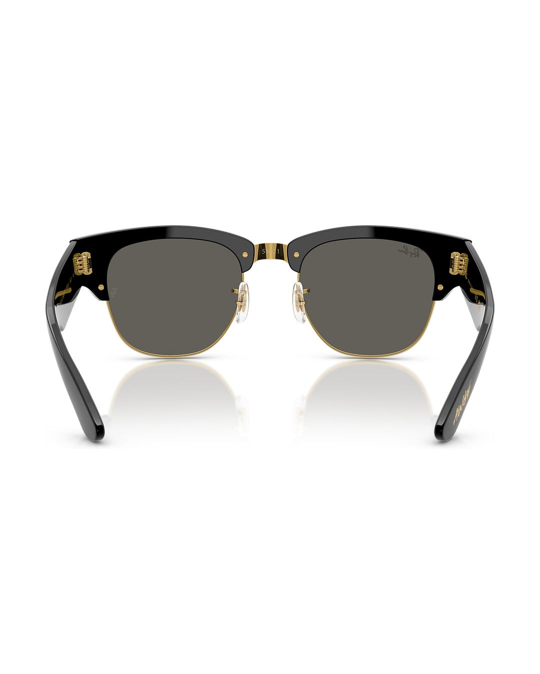 A$AP Rocky Mega Clubmaster Sunglasses - Black On Gold/Ultra Black - Ray-Ban