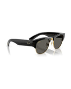 A$AP Rocky Mega Clubmaster Sunglasses - Black On Gold/Ultra Black - Ray-Ban