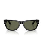 Mega Wayfarer II Sunglasses - Black/Green Polarized - Ray-Ban