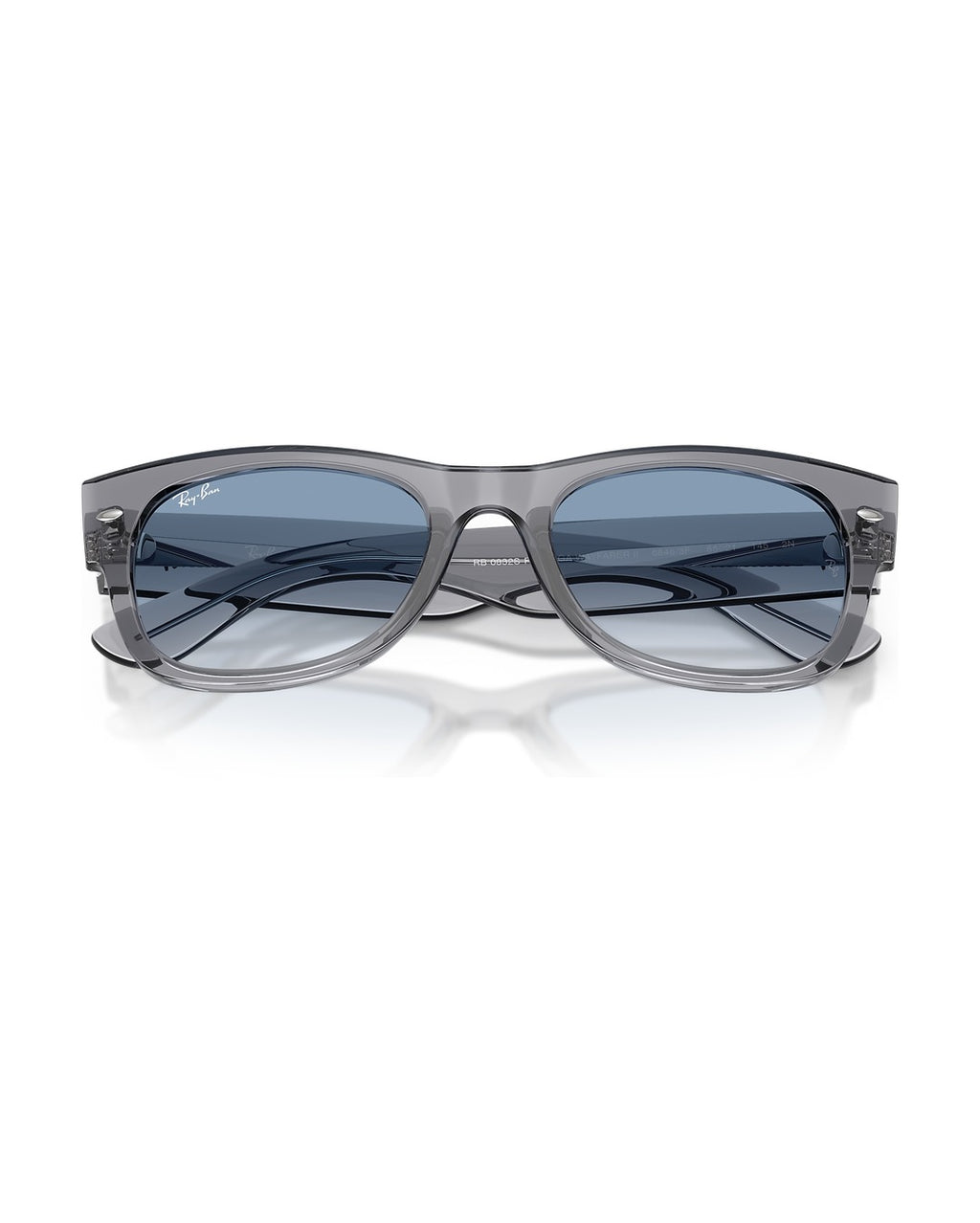 Mega Wayfarer II Sunglasses - Grey/Clear Gradient Blue - Ray-Ban