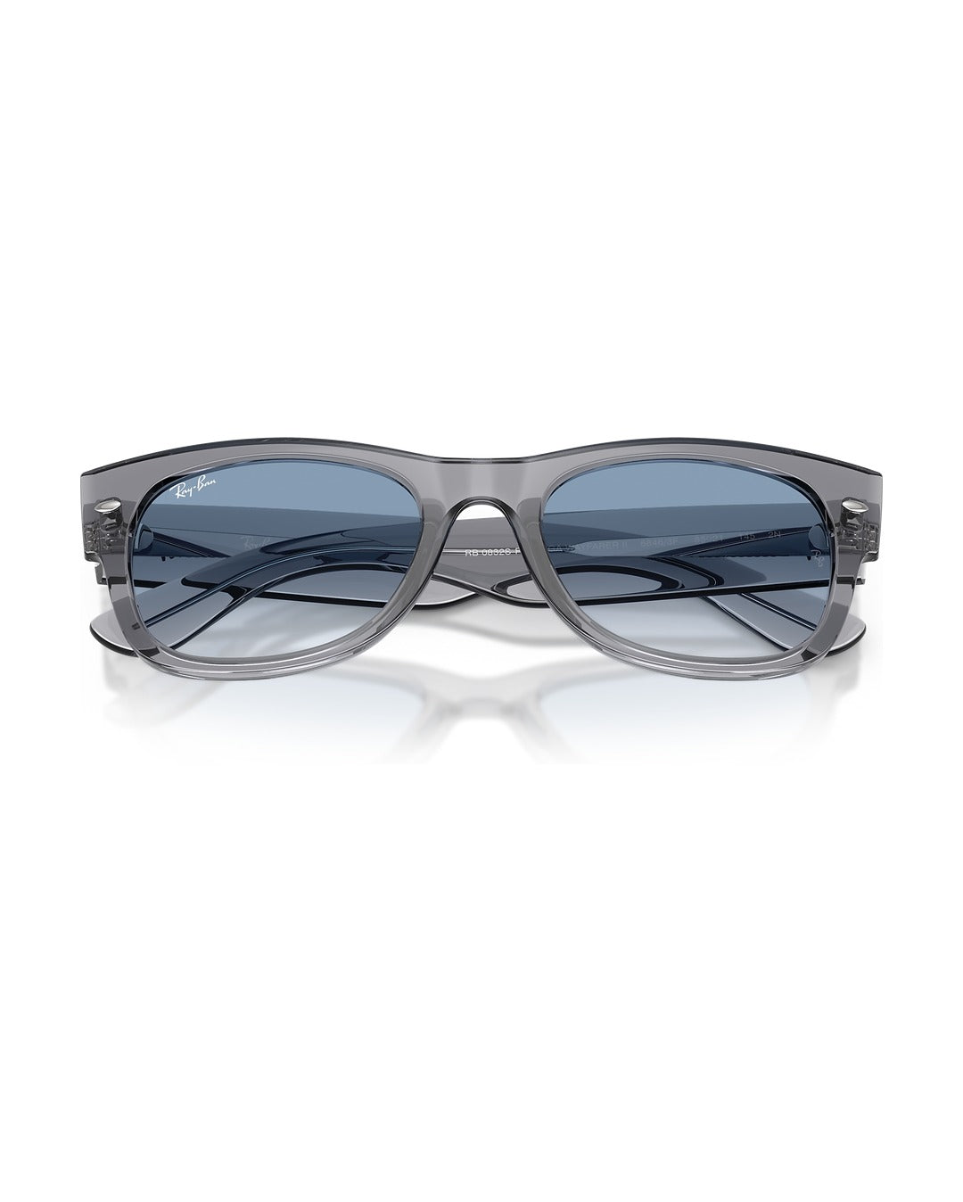 Mega Wayfarer II Sunglasses - Grey/Clear Gradient Blue - Ray-Ban