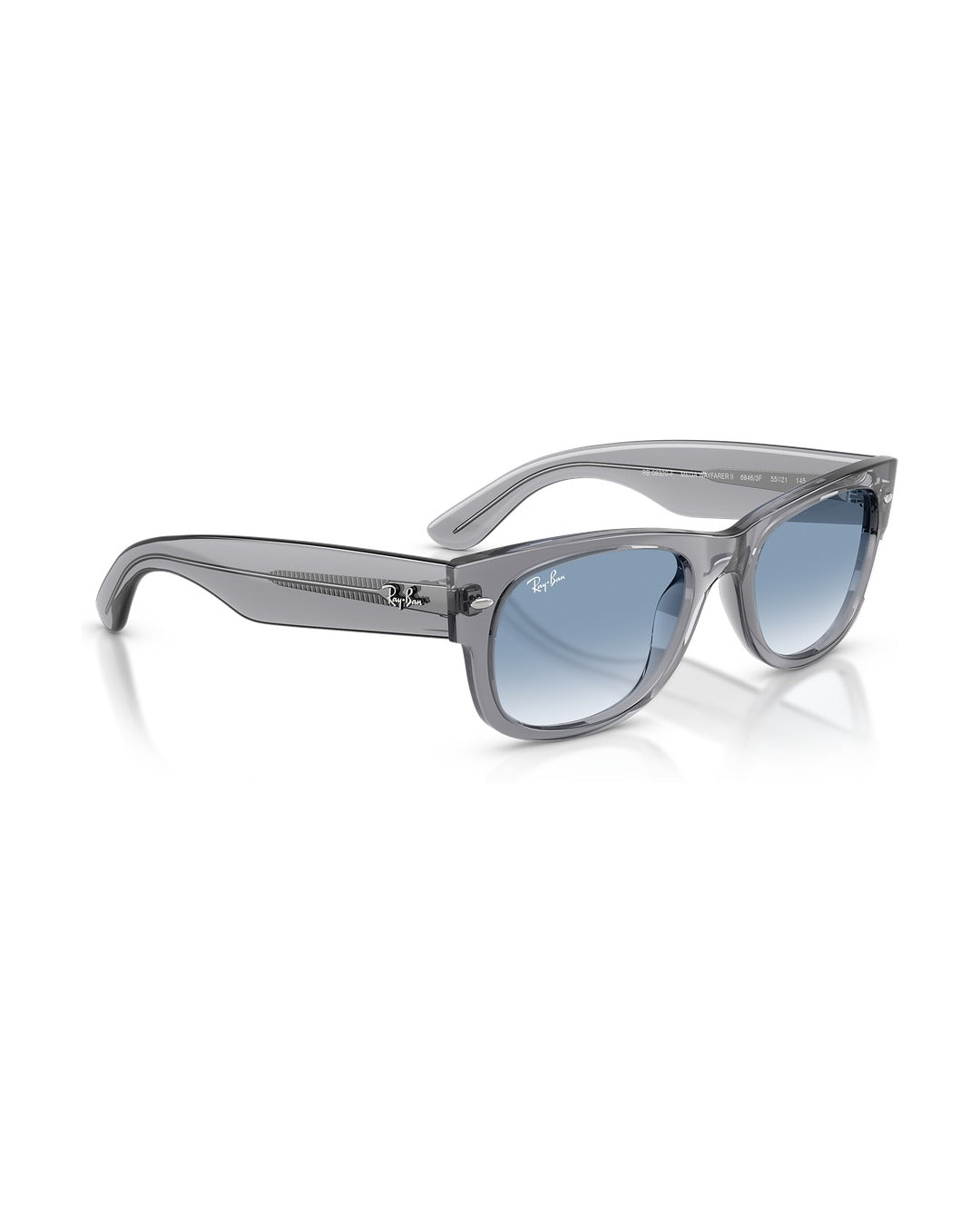 Mega Wayfarer II Sunglasses - Grey/Clear Gradient Blue - Ray-Ban