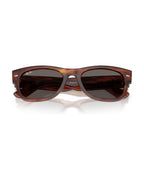 Mega Wayfarer II Sunglasses - Striped Havana/Dark Grey - Ray-Ban