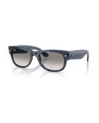 Mega Wayfarer II Sunglasses - Transparent Dark Blue/Clear Gradient Grey - Ray-Ban