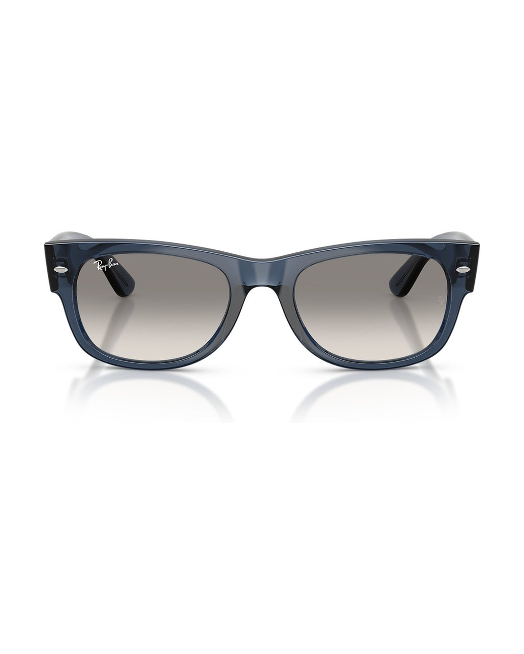 Mega Wayfarer II Sunglasses - Transparent Dark Blue/Clear Gradient Grey - Ray-Ban