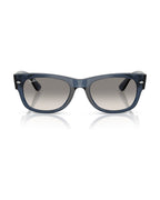 Mega Wayfarer II Sunglasses - Transparent Dark Blue/Clear Gradient Grey - Ray-Ban