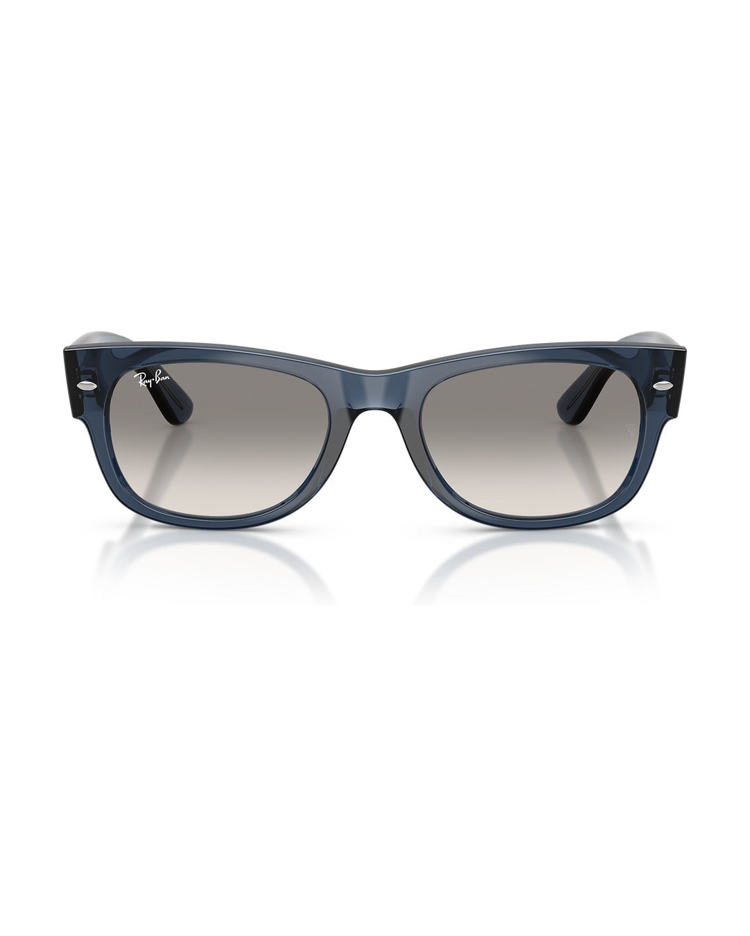 Mega Wayfarer II Sunglasses - Transparent Dark Blue/Clear Gradient Grey - Ray-Ban