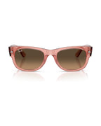 Mega Wayfarer II Sunglasses - Transparent Pink/Light Brown Gradient Black - Ray-Ban