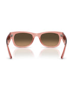 Mega Wayfarer II Sunglasses - Transparent Pink/Light Brown Gradient Black - Ray-Ban
