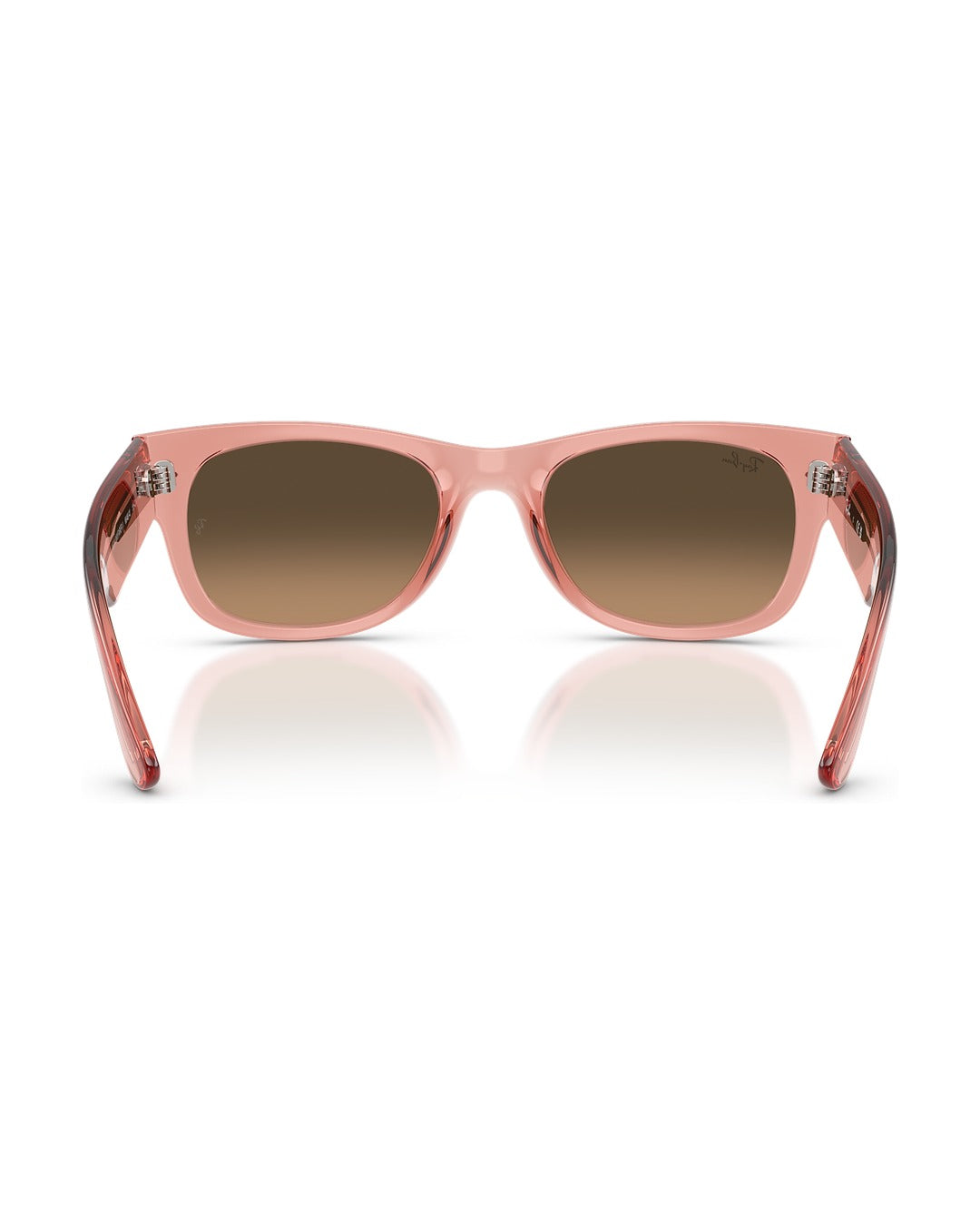 Mega Wayfarer II Sunglasses - Transparent Pink/Light Brown Gradient Black - Ray-Ban