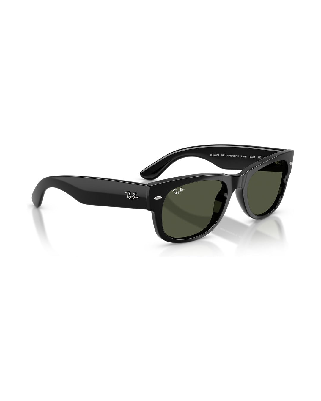 Mega Wayfarer II Sunglasses - Black/Green - Ray-Ban