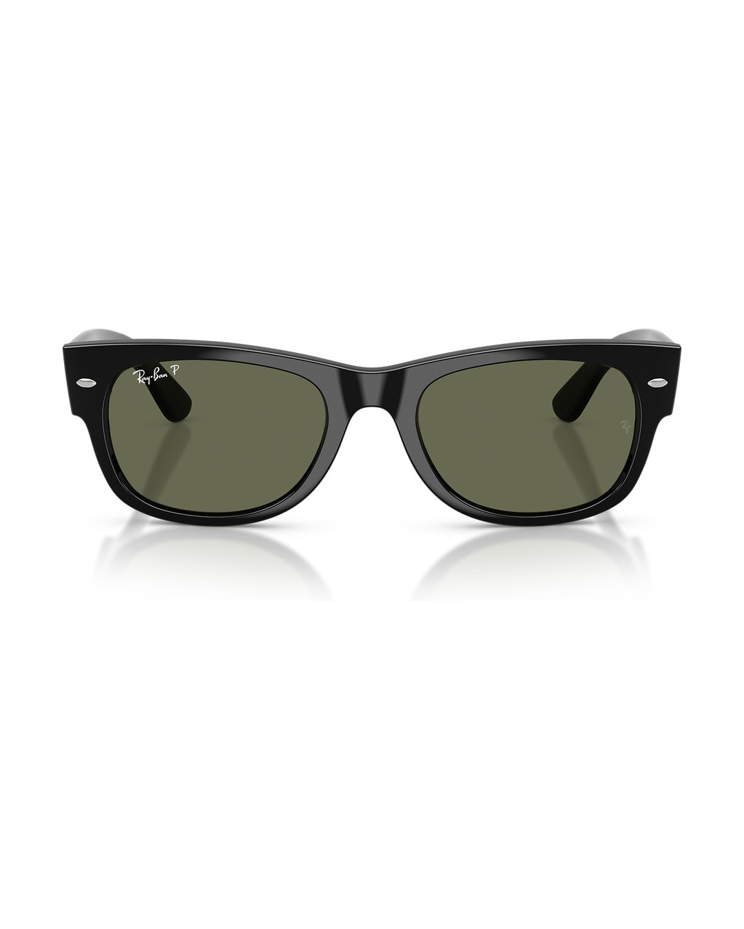 Mega Wayfarer II Sunglasses - Black/Green Polarized - Ray-Ban