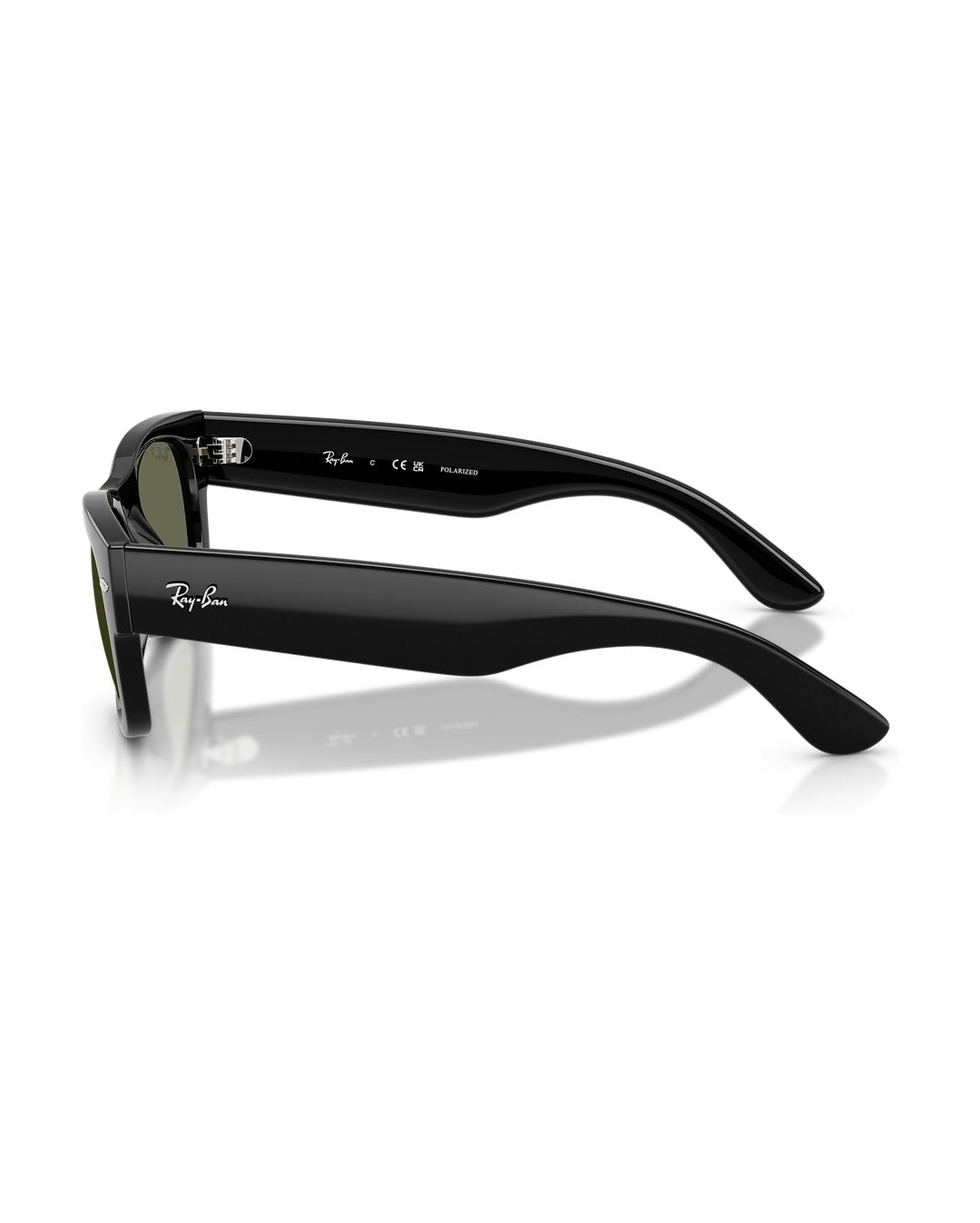 Mega Wayfarer II Sunglasses - Black/Green Polarized - Ray-Ban