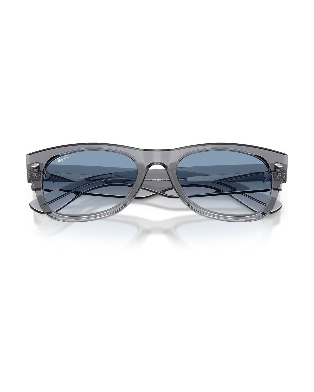 Mega Wayfarer II Sunglasses - Grey/Clear Gradient Blue - Ray-Ban