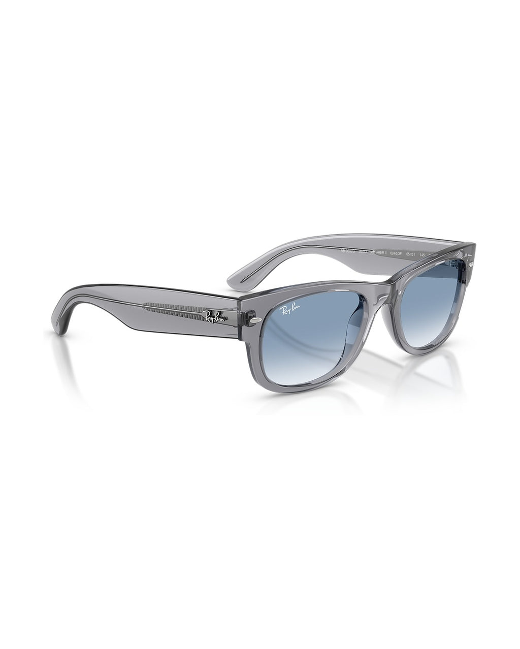 Mega Wayfarer II Sunglasses - Grey/Clear Gradient Blue - Ray-Ban