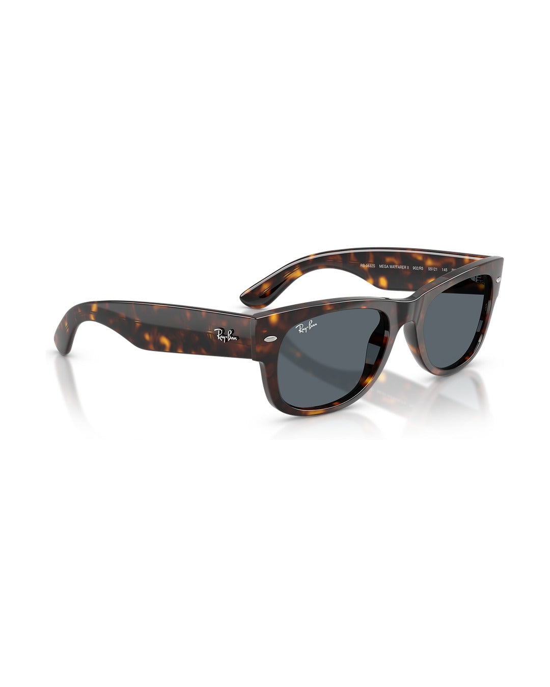 Mega Wayfarer II Sunglasses - Havana/Blue - Ray-Ban