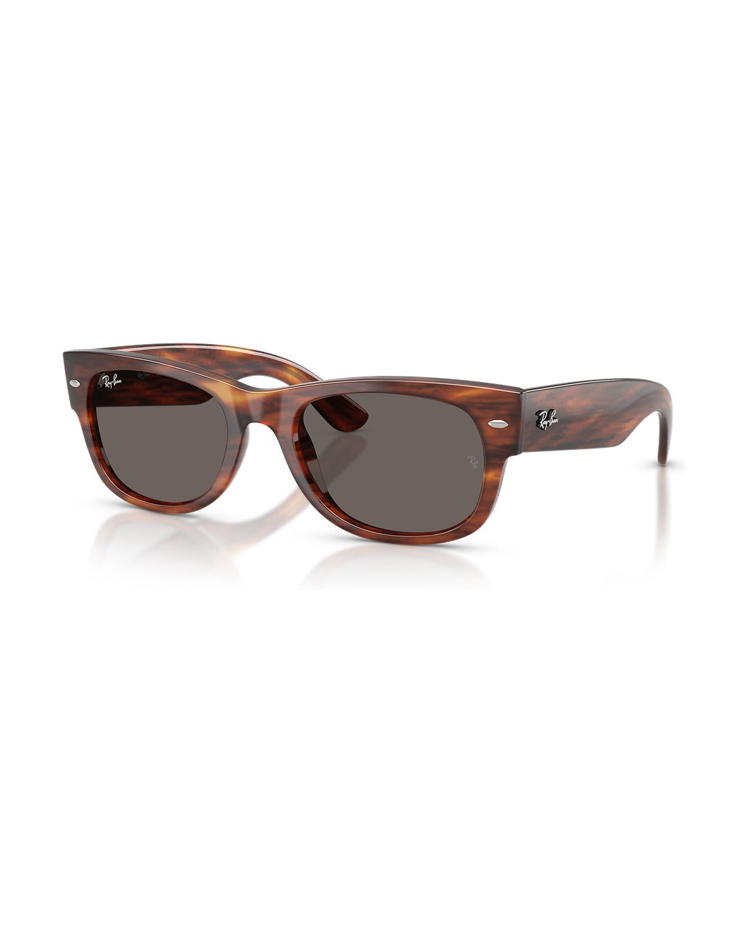 Mega Wayfarer II Sunglasses - Striped Havana/Dark Grey - Ray-Ban