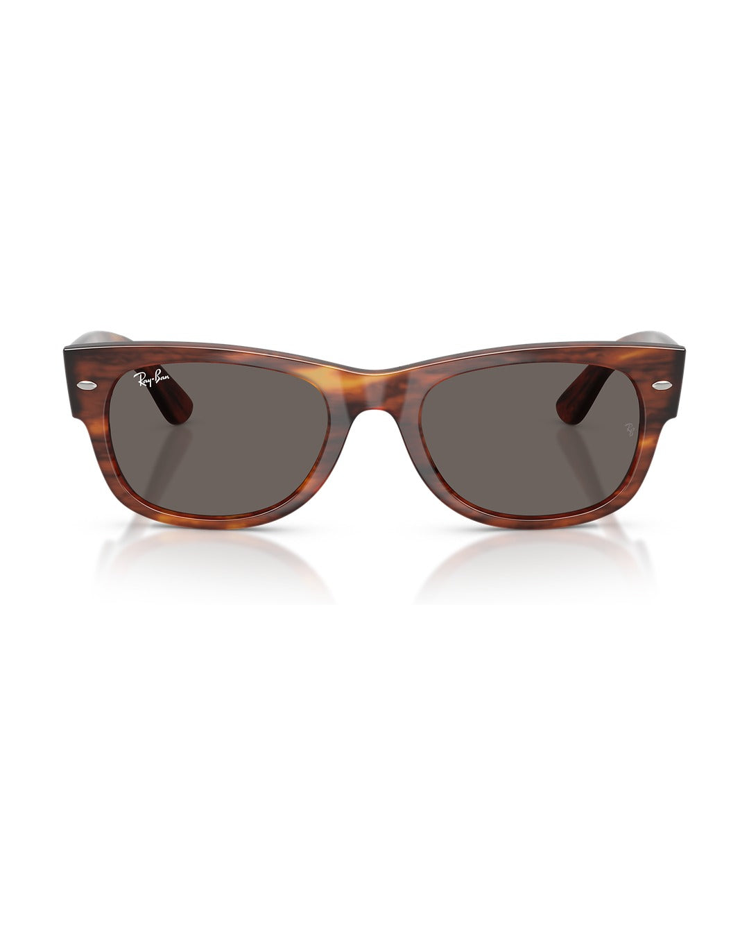 Mega Wayfarer II Sunglasses - Striped Havana/Dark Grey - Ray-Ban