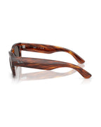 Mega Wayfarer II Sunglasses - Striped Havana/Dark Grey - Ray-Ban