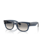 Mega Wayfarer II Sunglasses - Transparent Dark Blue/Clear Gradient Grey - Ray-Ban